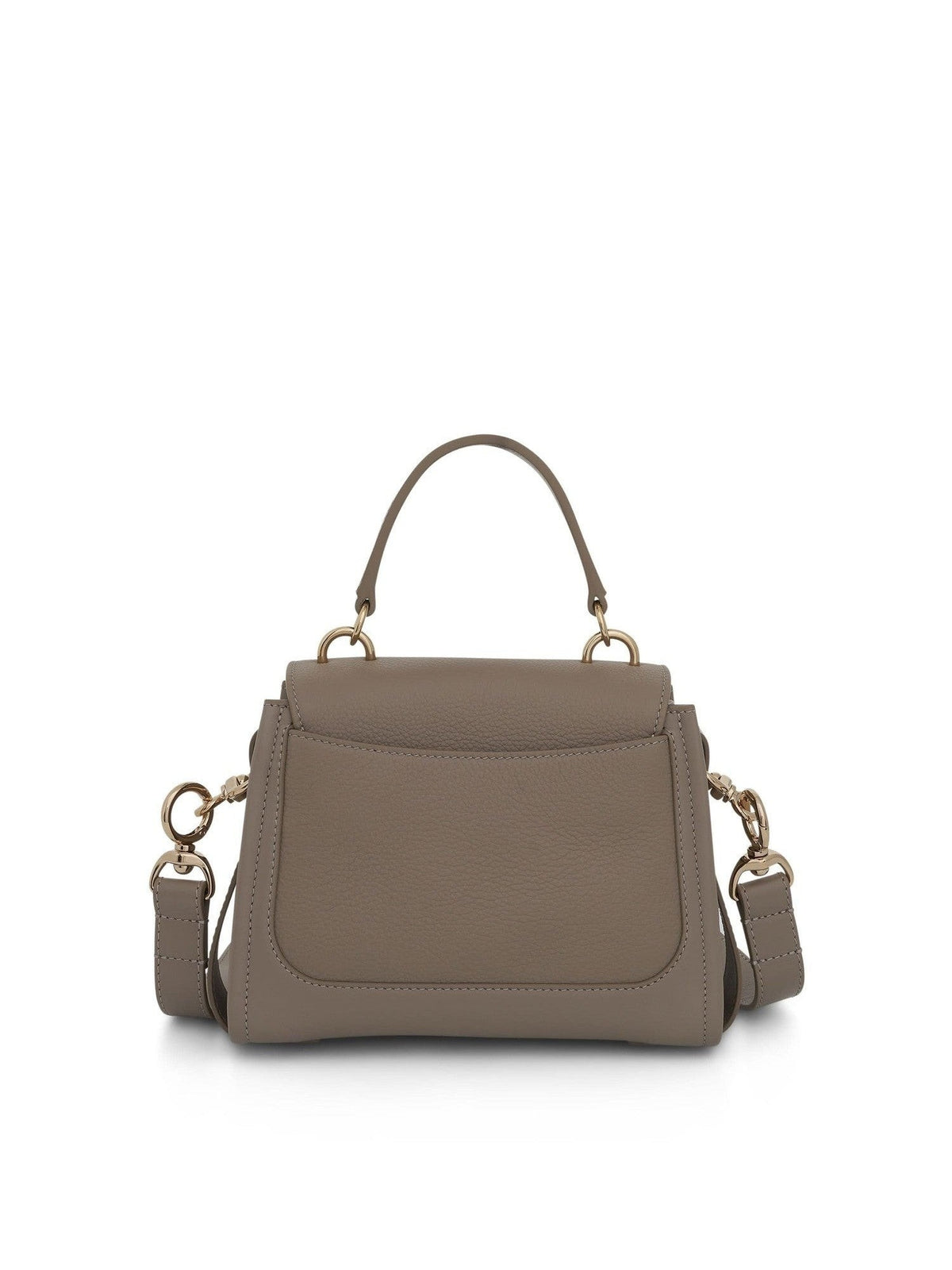 Mini Tess Day Bag in Grained & Shiny Calfskin in Motty Grey
