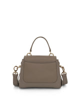 Mini Tess Day Bag in Grained & Shiny Calfskin in Motty Grey