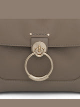 Mini Tess Day Bag in Grained & Shiny Calfskin in Motty Grey