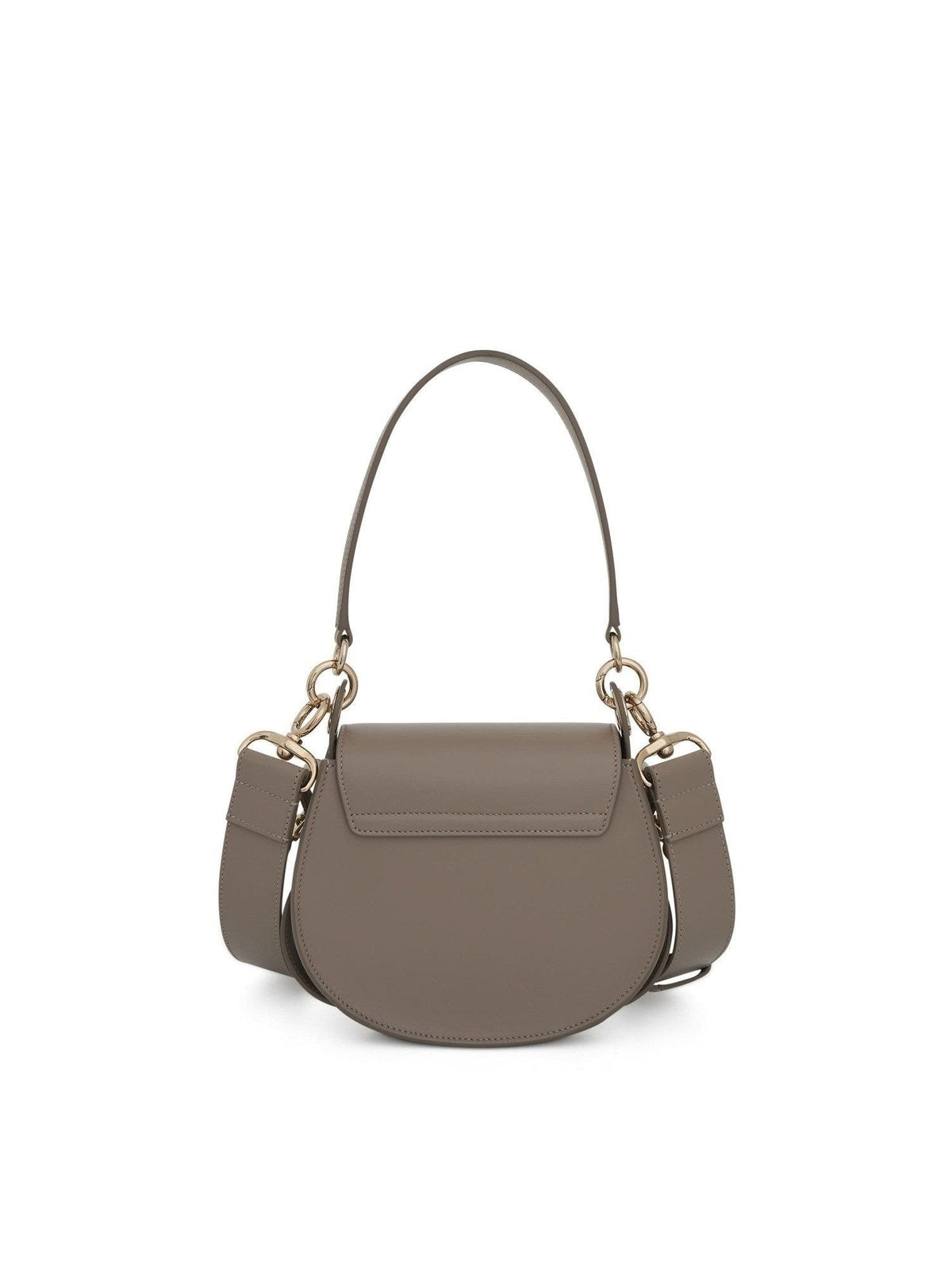 Chloe Small Tess Bag in Shiny & Suede Calfskin in Motty Grey