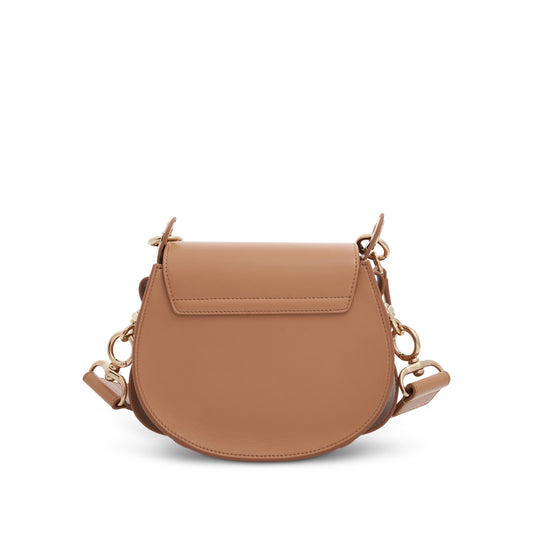 Small Tess Bag in Shiny & Suede Calfskin in Light Tan