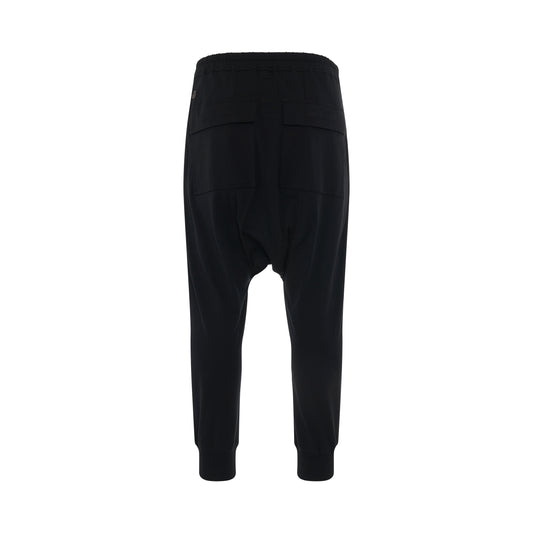 Rick Owens x Champion Prisoner Cotton Drawstring Pants in Black