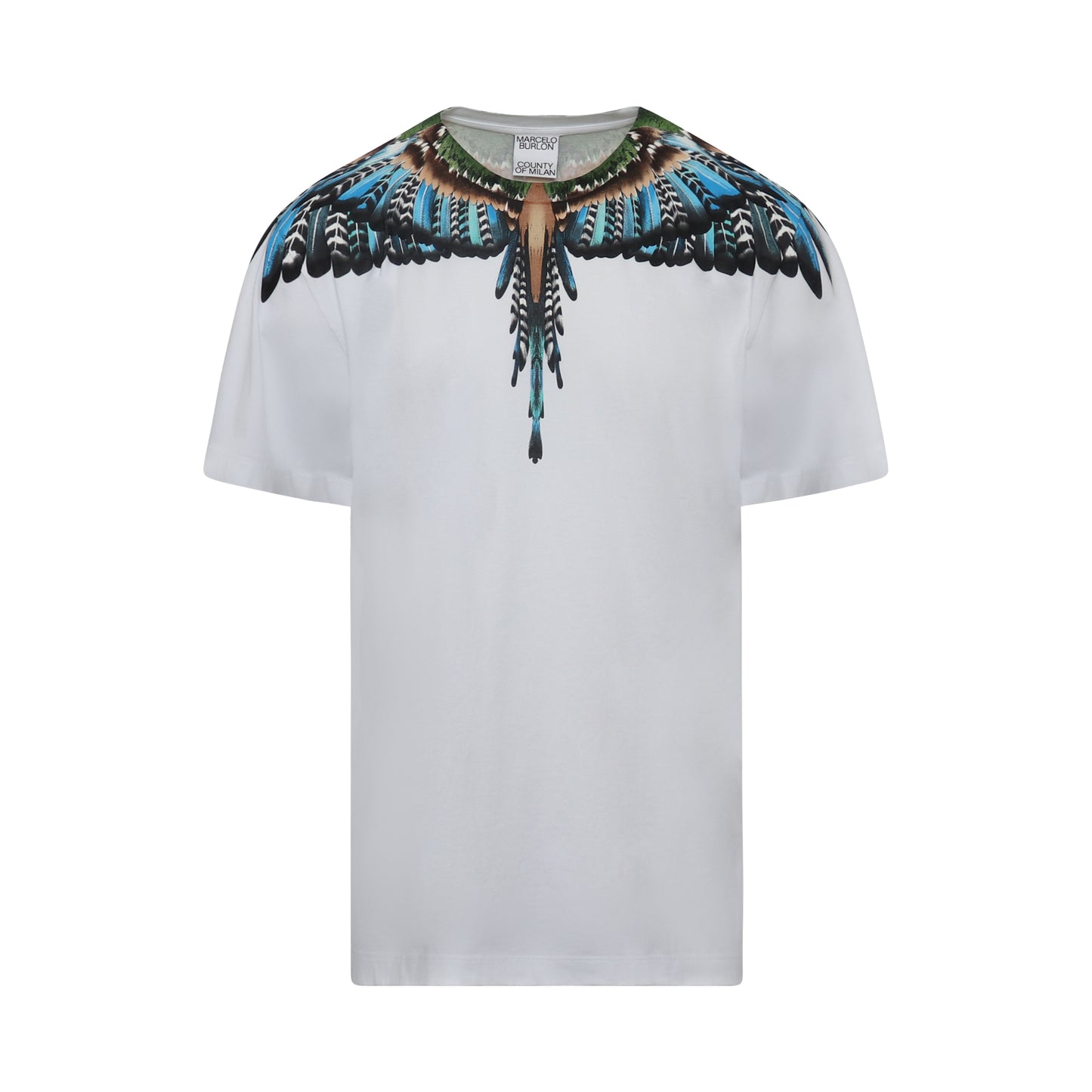 Grizzly Wings Print T-Shirt in White