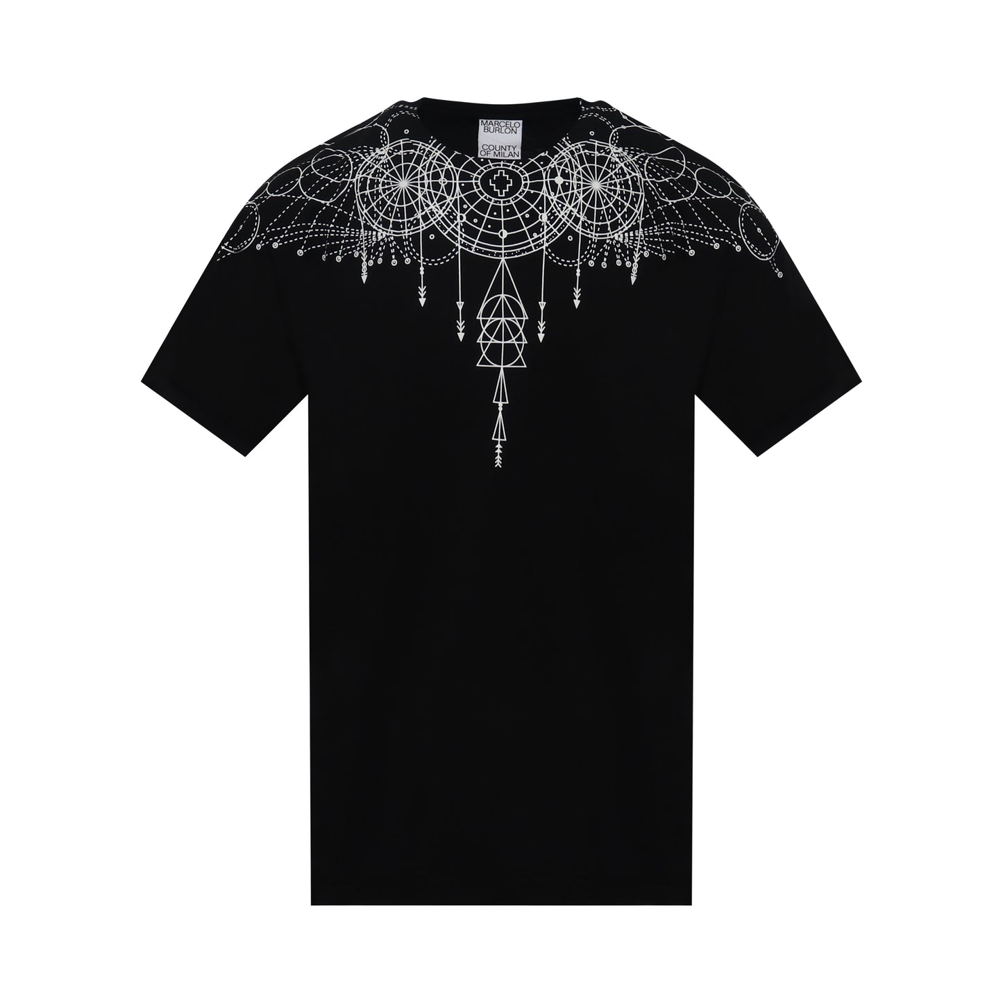 Astral Wings Print T-Shirt in Black