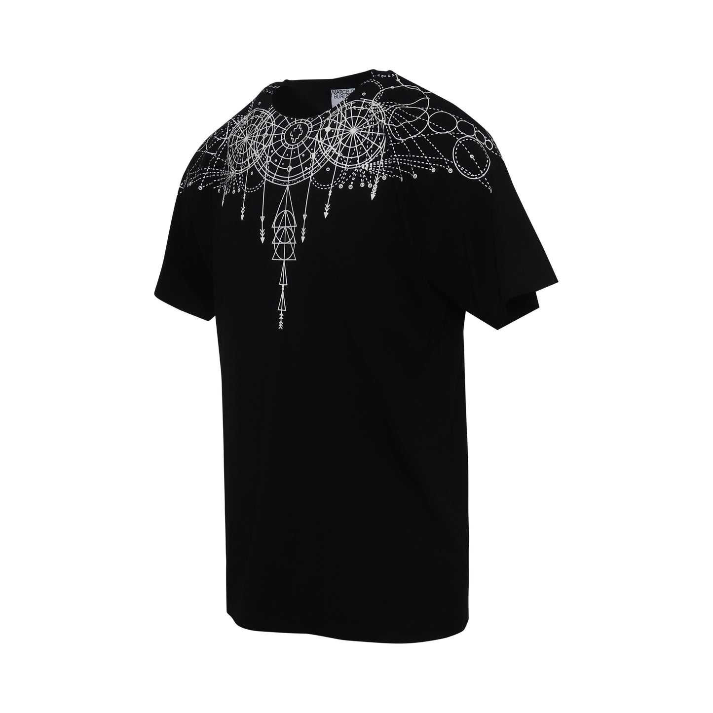 Astral Wings Print T-Shirt in Black