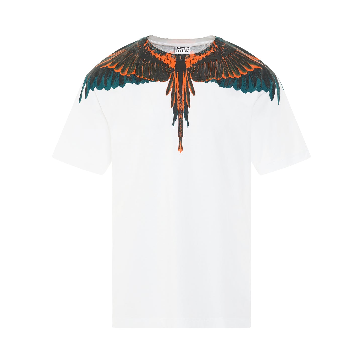 Icon Wings Regular T-Shirt in White/Orange