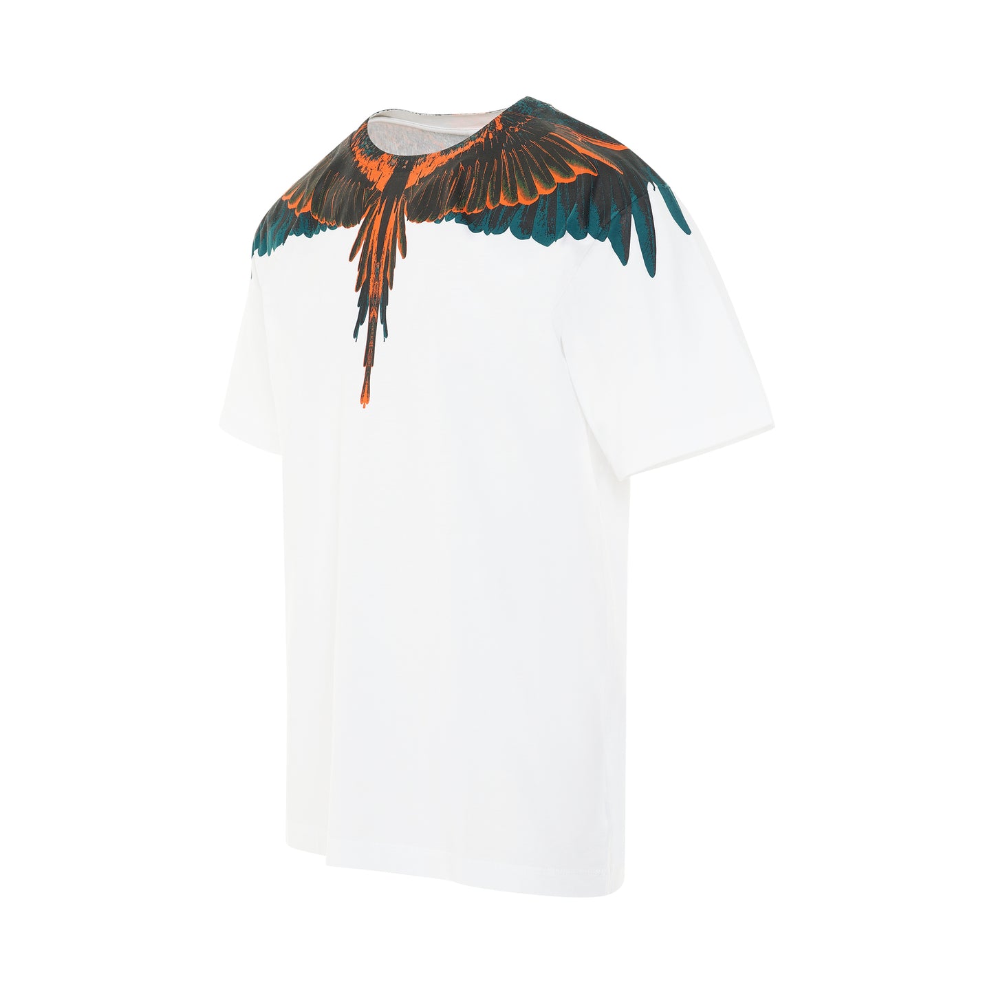 Icon Wings Regular T-Shirt in White/Orange