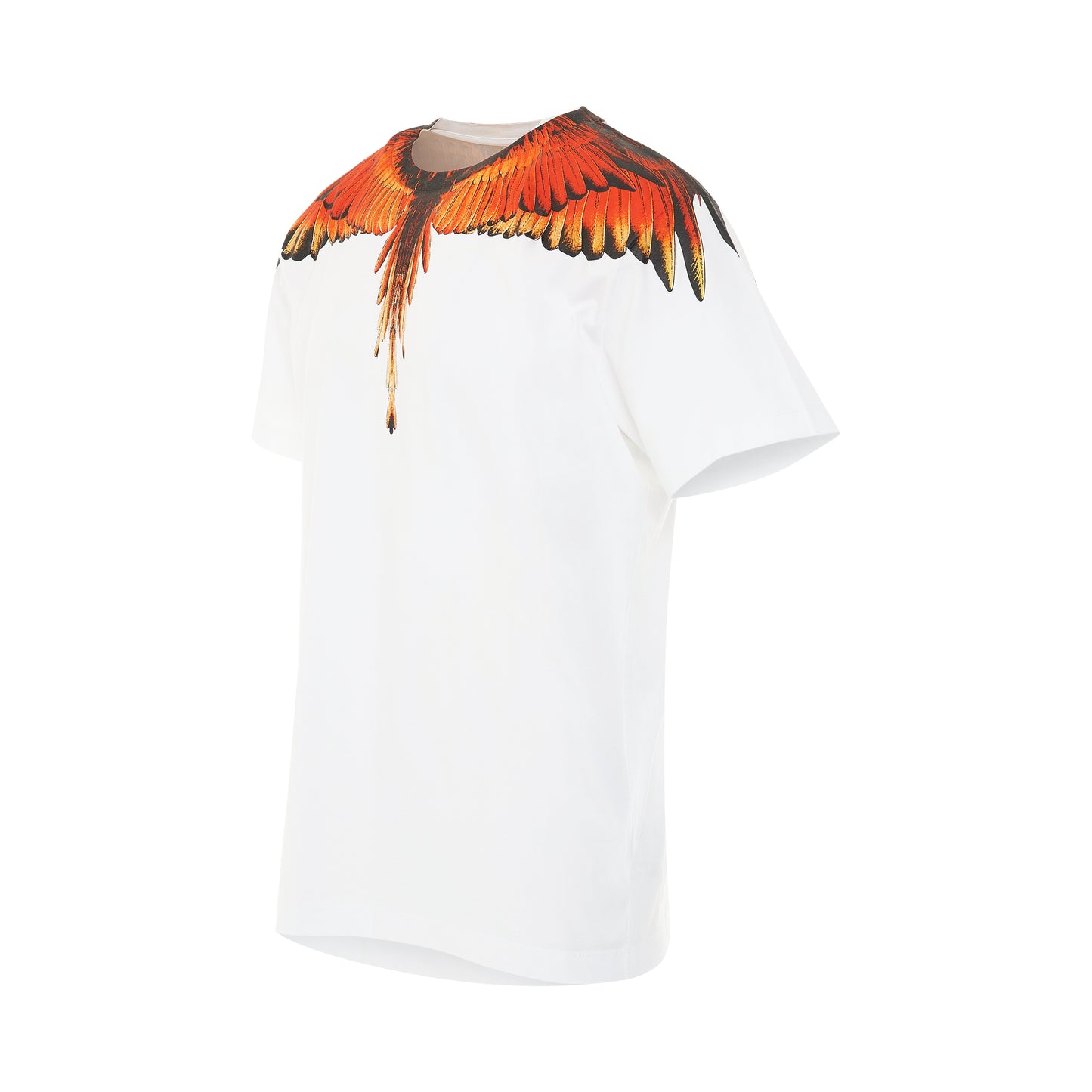 Icon Wings Regular T-Shirt in White/Coral Red