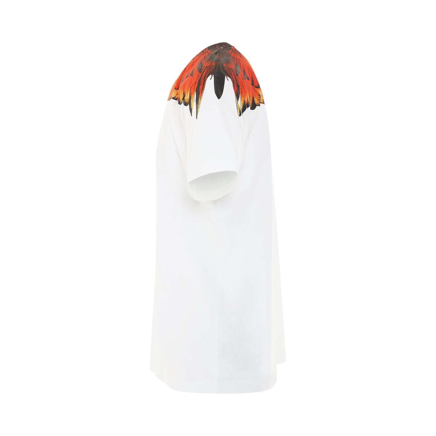 Icon Wings Regular T-Shirt in White/Coral Red