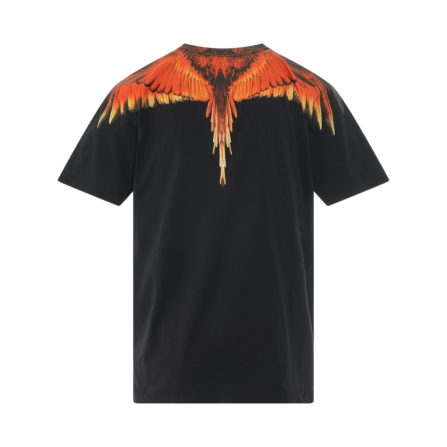 Icon Wings Regular T-Shirt in Black/Coral Red