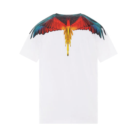 Icon Wings Regular T-Shirt in White/Red