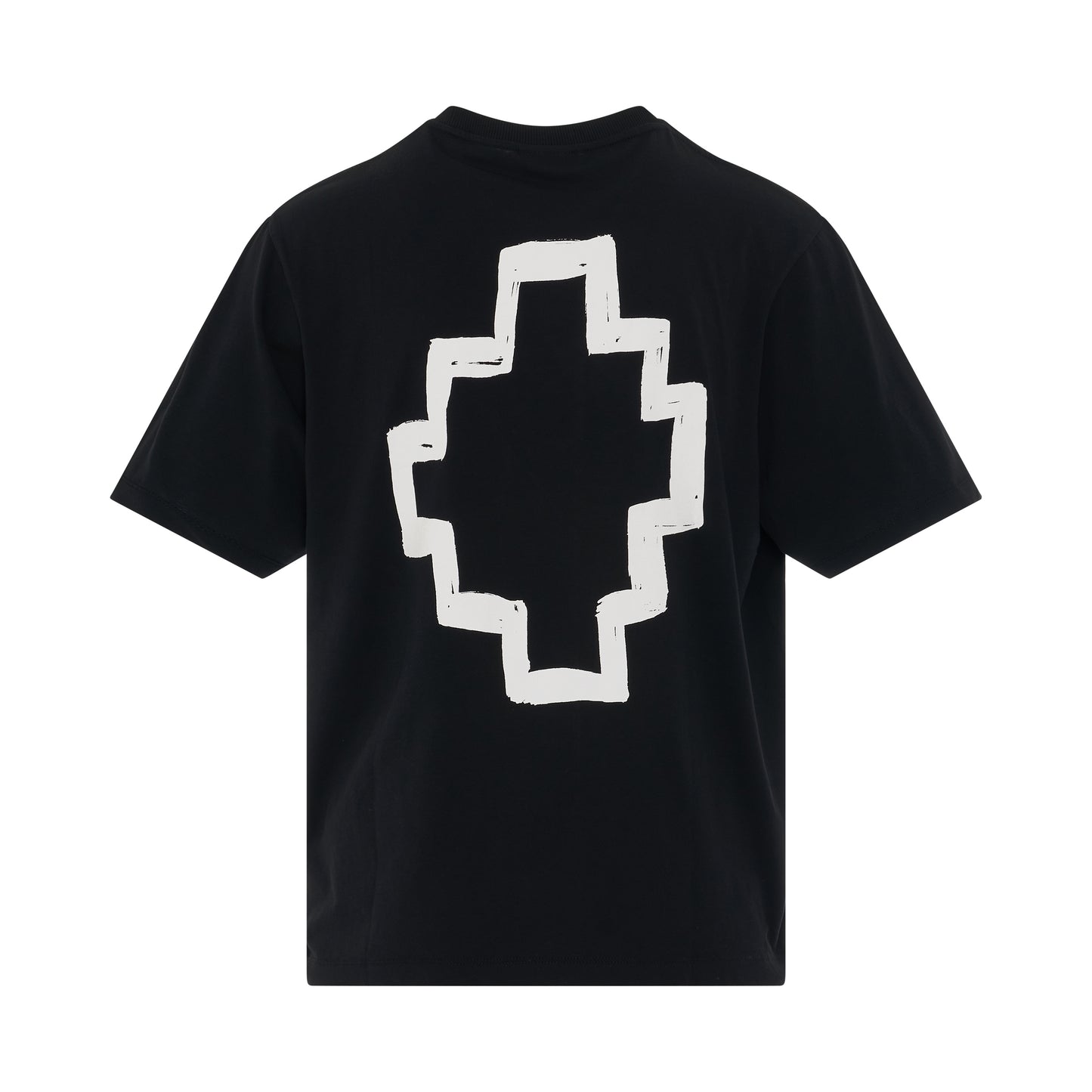 Tempera Cross Oversized T-Shirt in Black/White
