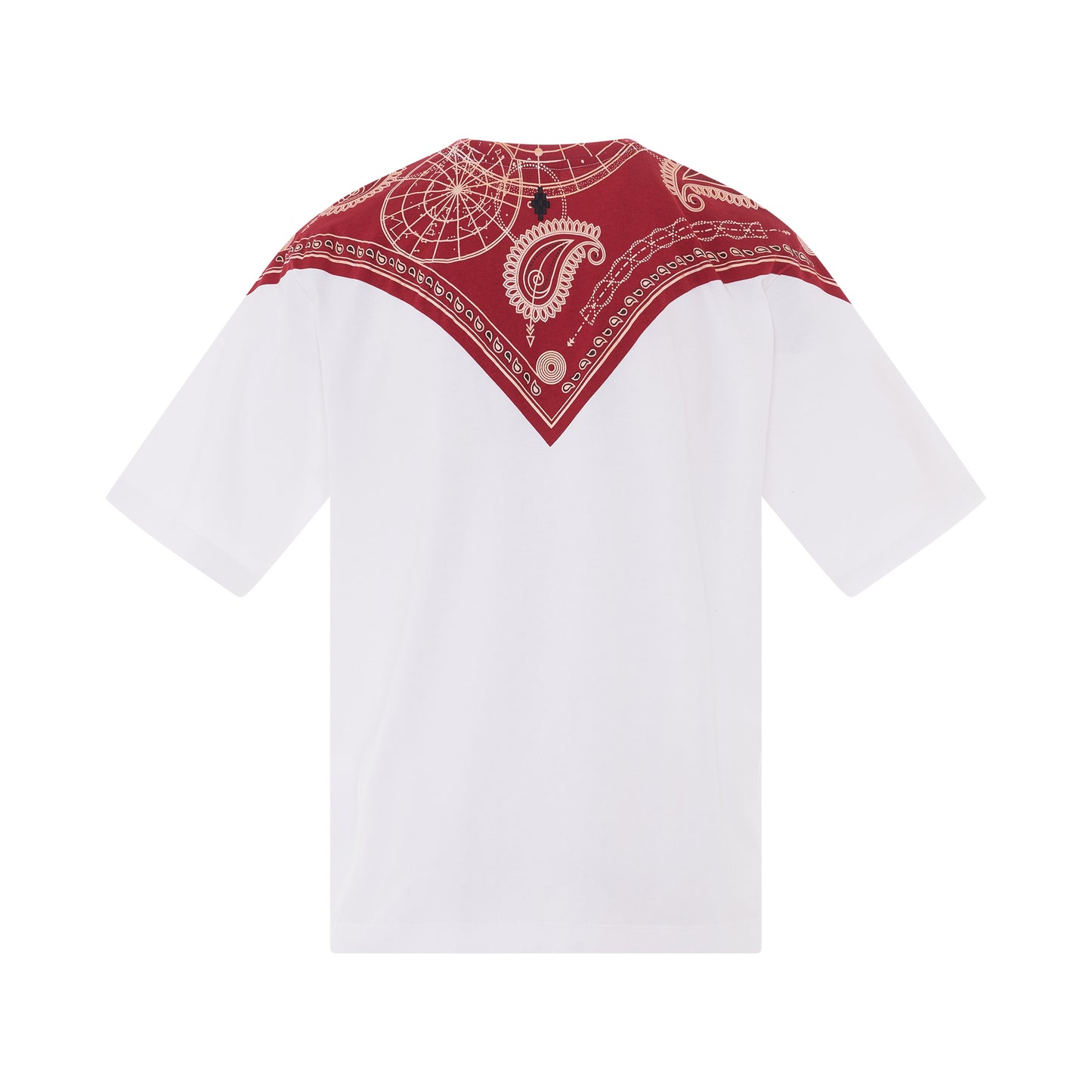 Bandana Oversized T-Shirt in White/Red