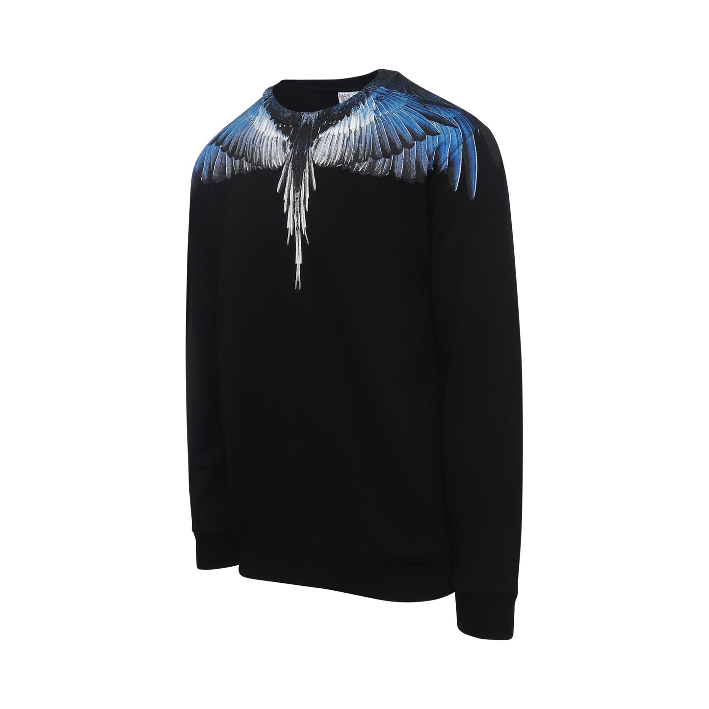 Classic Wings Print Sweatshirts in Black/Blue