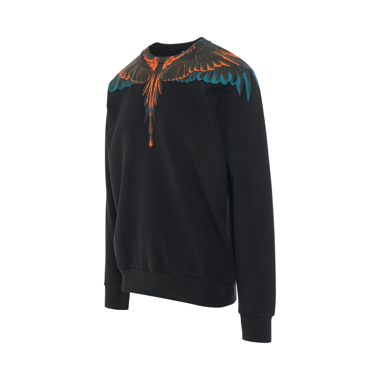 Icon Wings Regular Crewneck in Black/Orange