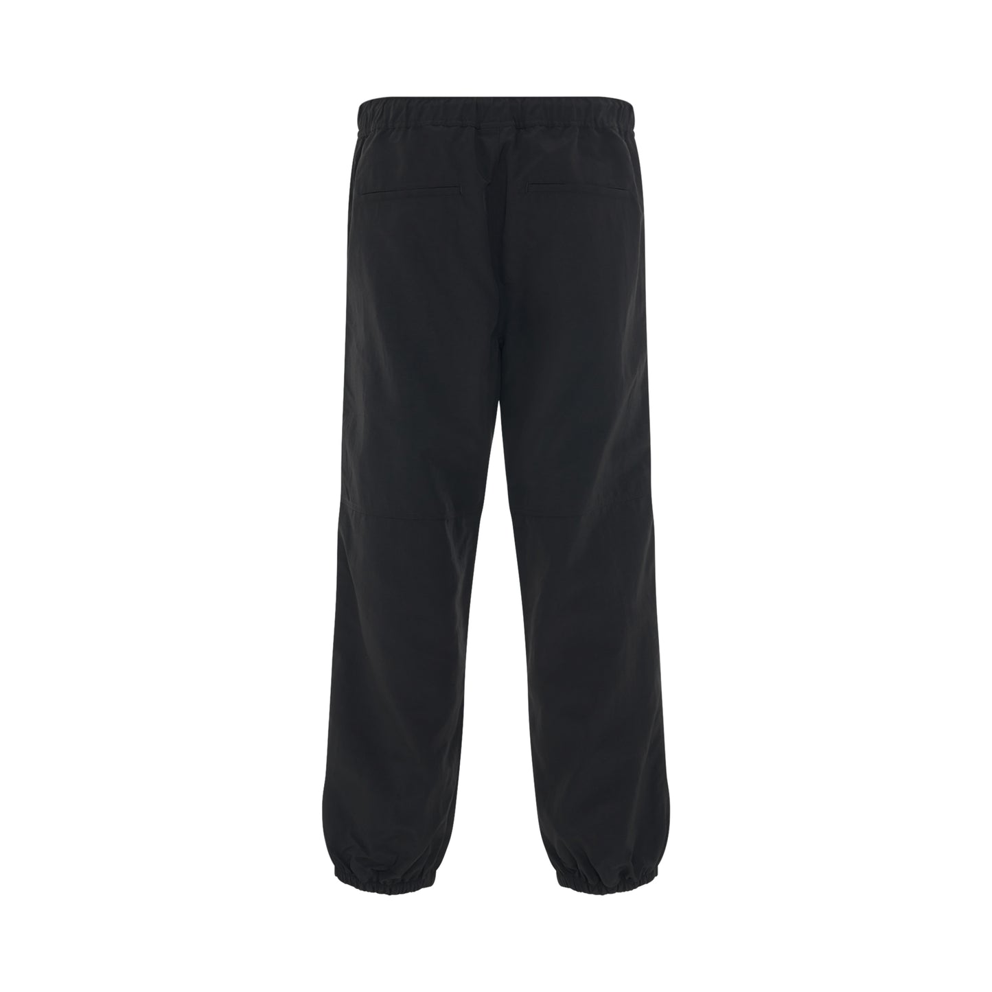 Cross Nylon Jogging Pants in Black/White