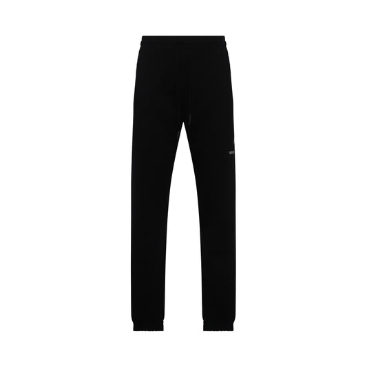 Allover Folk Sweatpants in Black