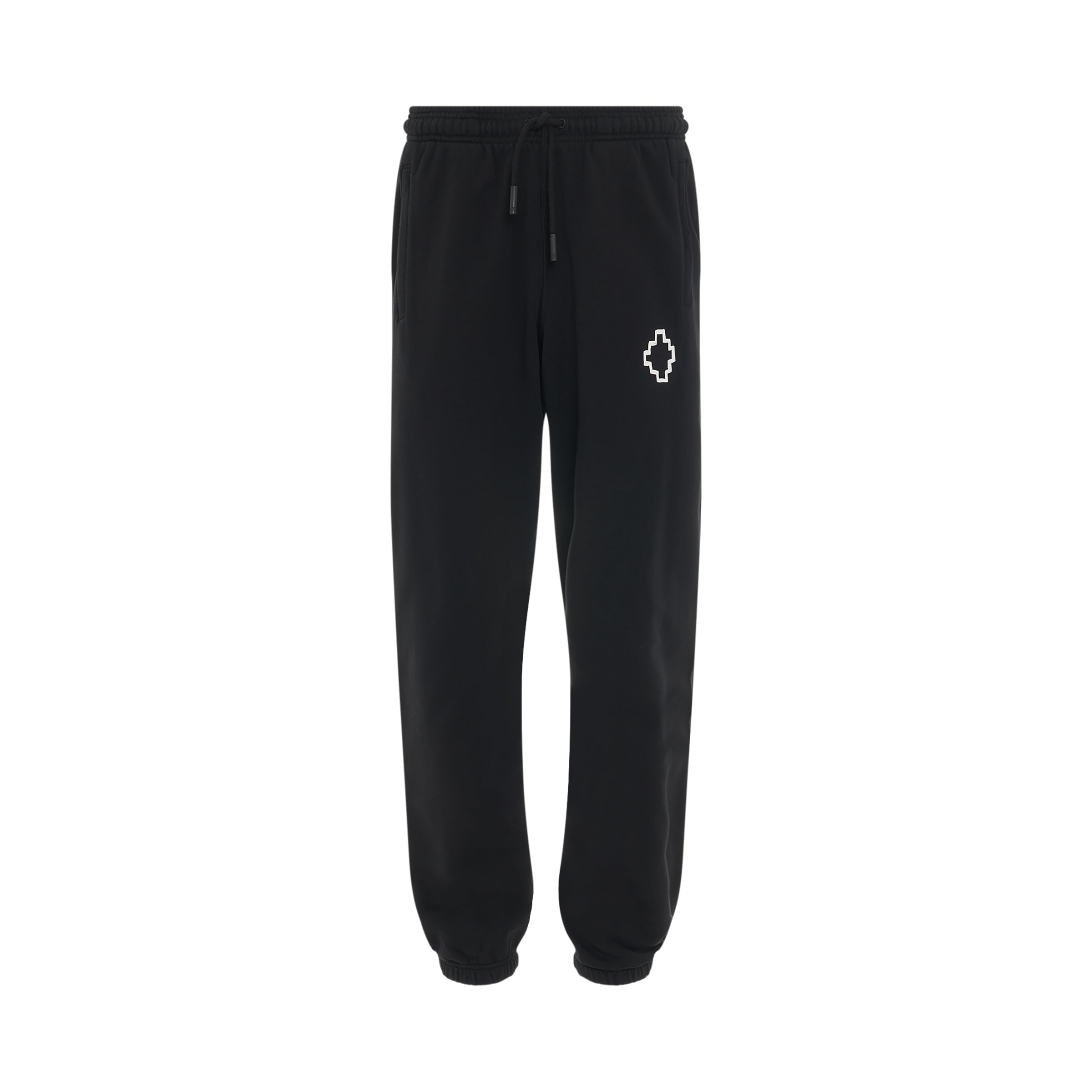 Tempera Cross Relax Sweatpants in Black/White