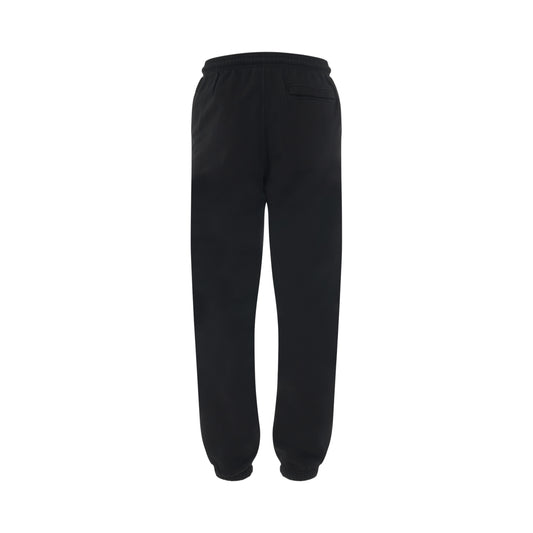 Tempera Cross Relax Sweatpants in Black/White