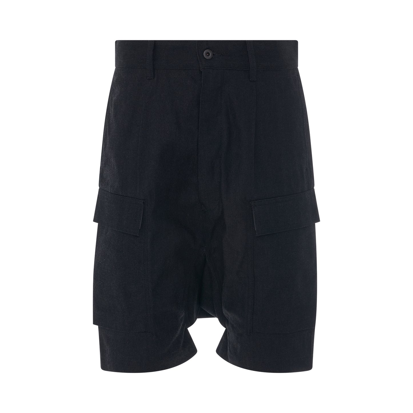 DRKSHDW Denim Cargo Shorts in Black