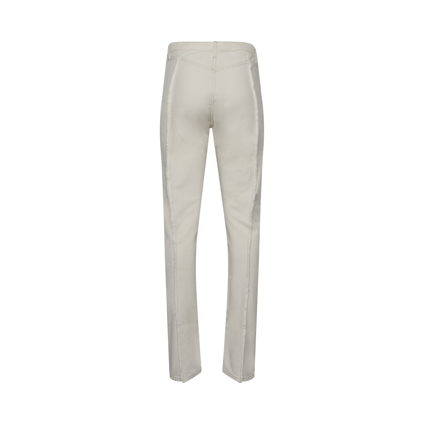 Frayed Straight Leg Jeans in White