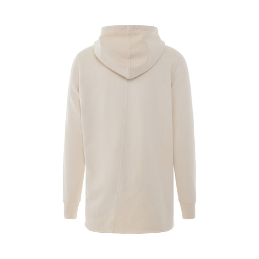 DRKSHDW Felpa Cotton Pullover Hoodie in Natural