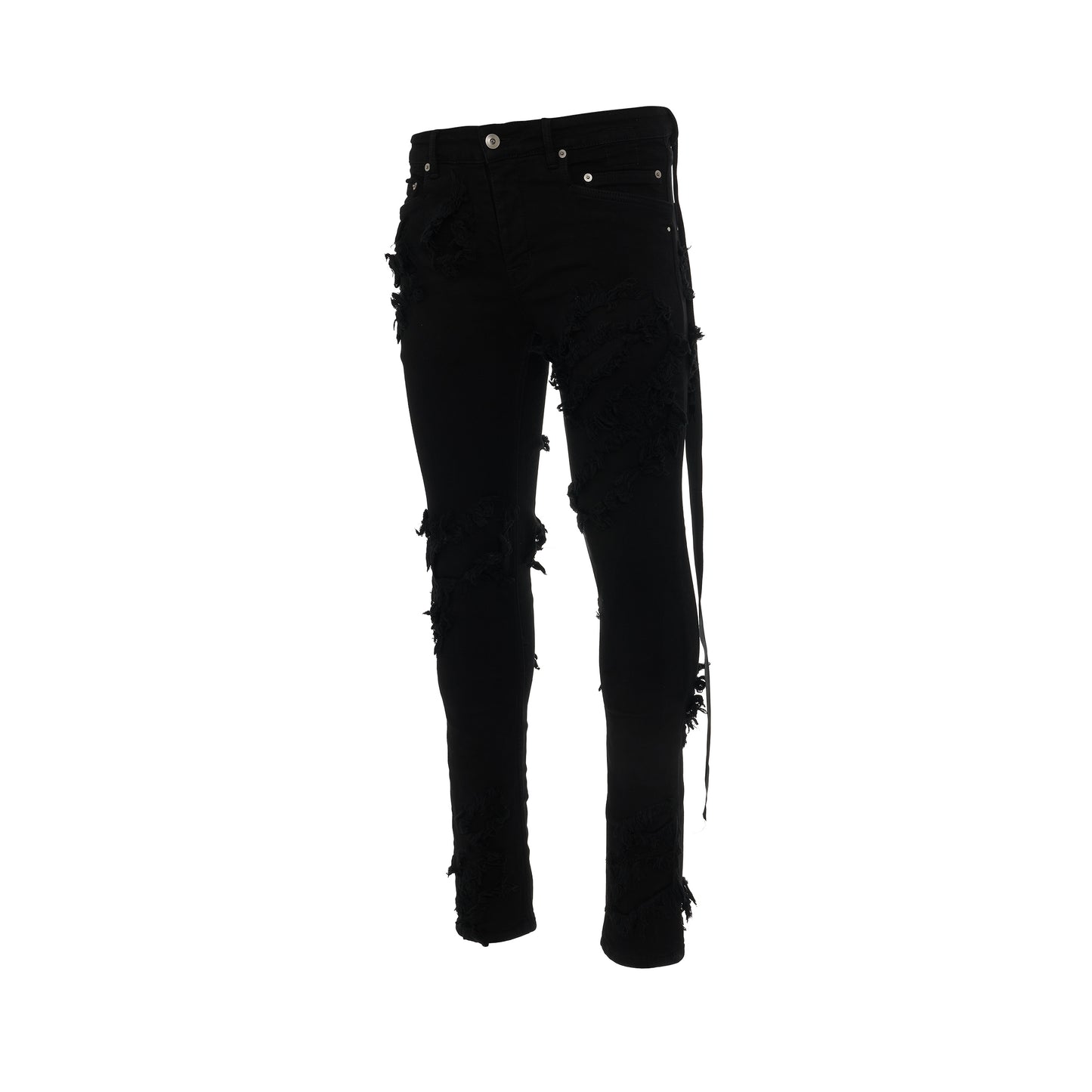 DRKSHDW Tyrone Cut Slashed Jeans in Black
