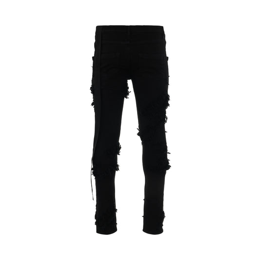 DRKSHDW Tyrone Cut Slashed Jeans in Black