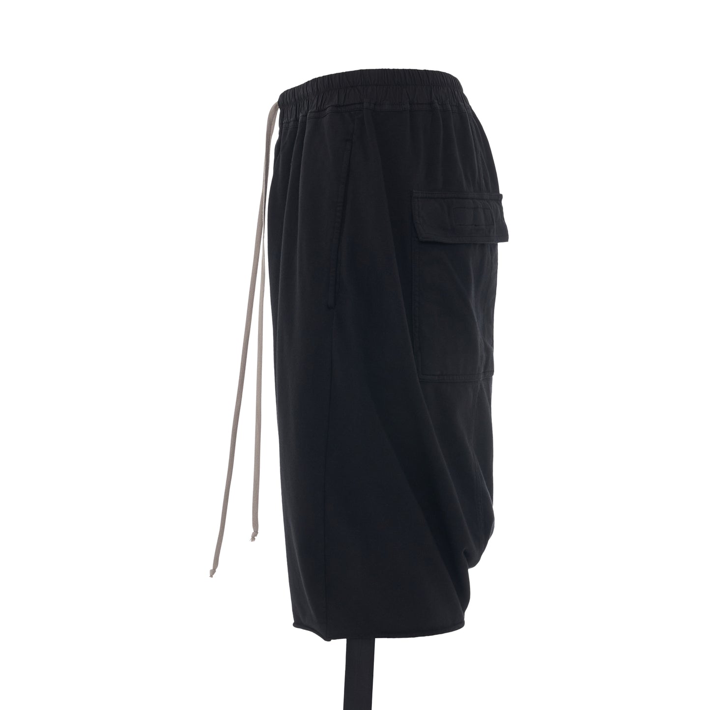 DRKSHDW Knit Drawstring Pods Shorts in Black