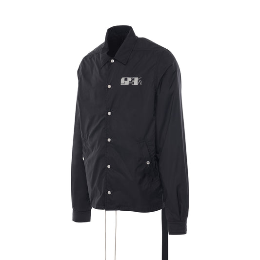 DRKSHDW Snapfront Logo Jacket in Black/Oyster