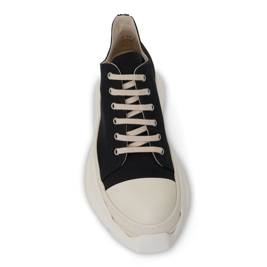 DRKSHDW Abstract Denim Low Sneaker in Black/Milk