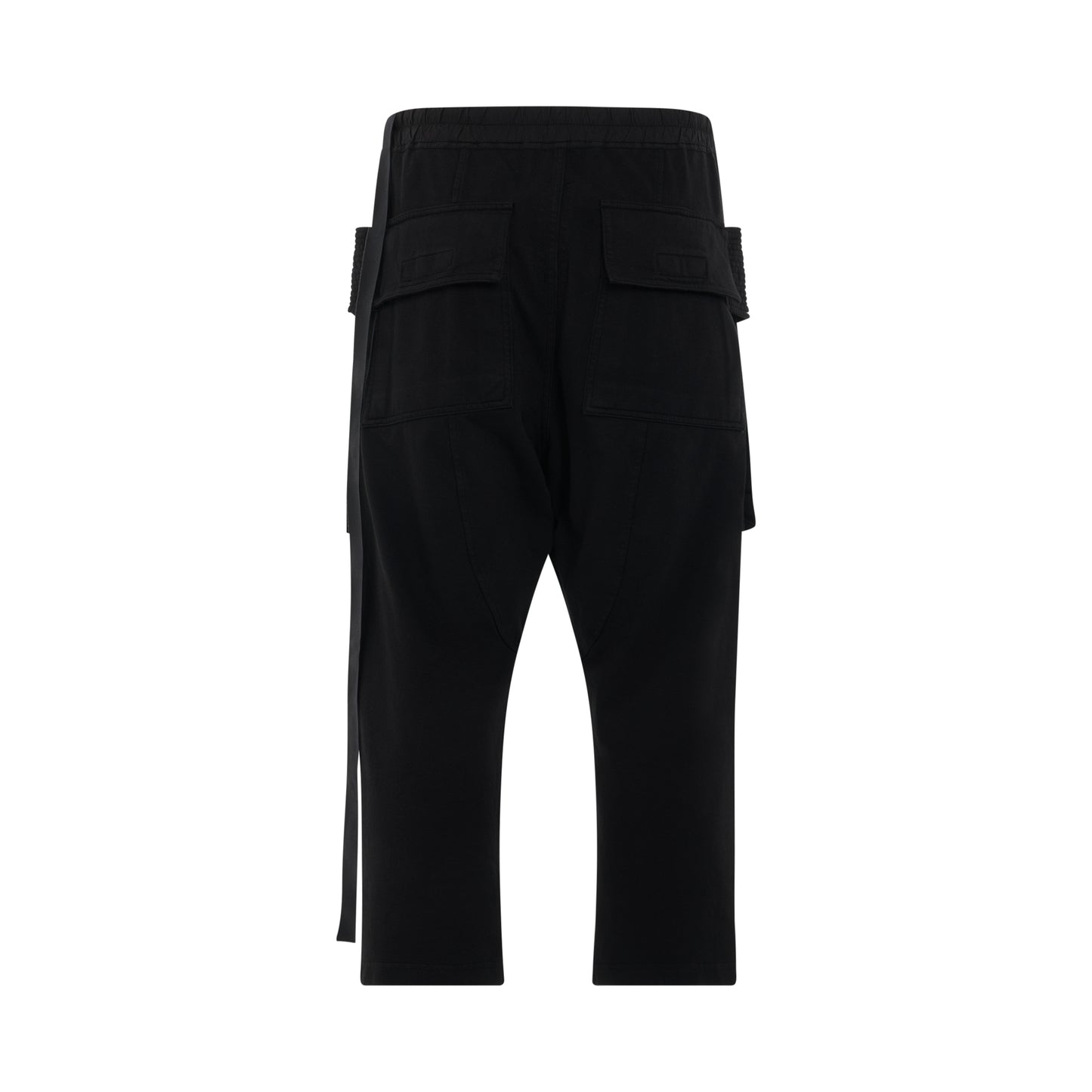 DRKSHDW Creatch Cargo Cropped Knit Pants in Black