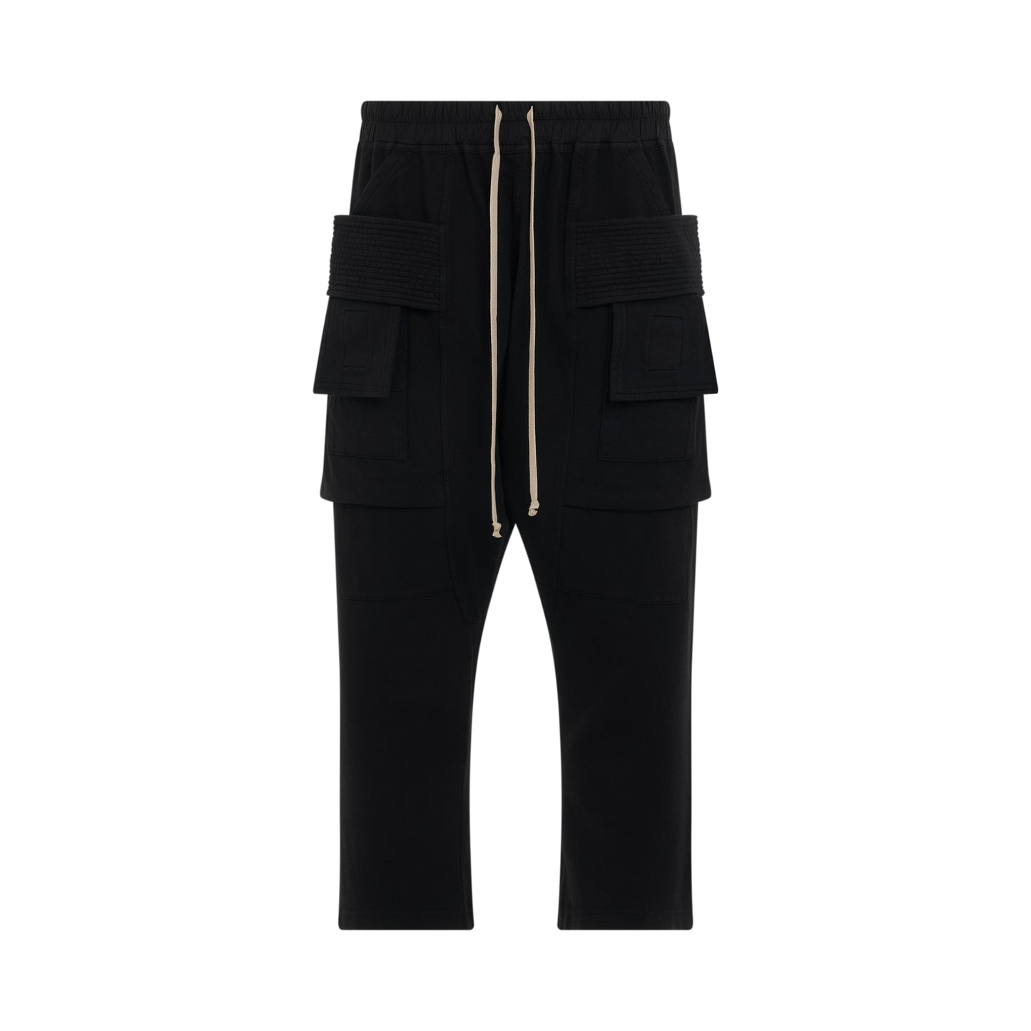 DRKSHDW Creatch Cargo Cropped Knit Pants in Black