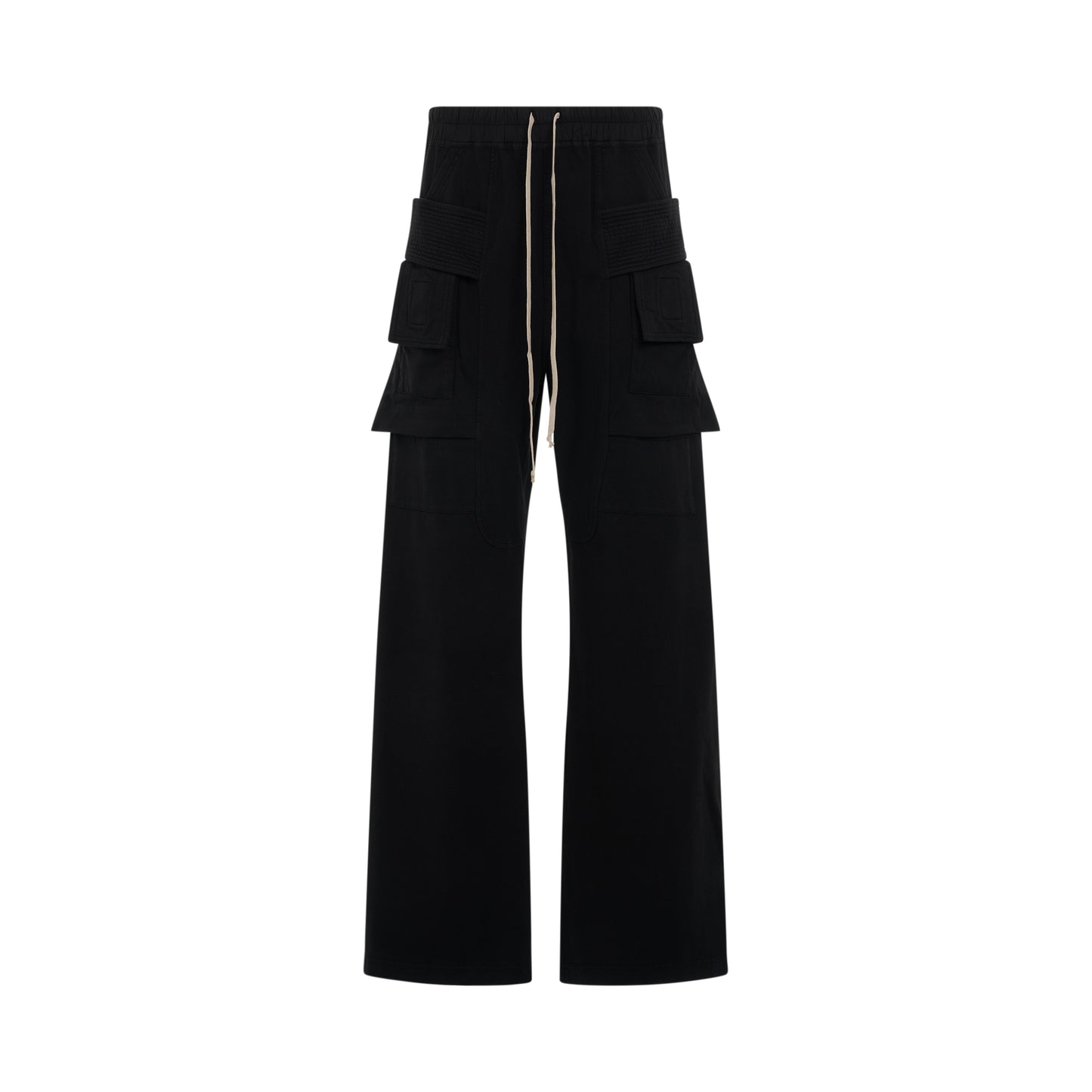 DRKSHDW Creatch Cargo Drawstring Knit Pants in Black