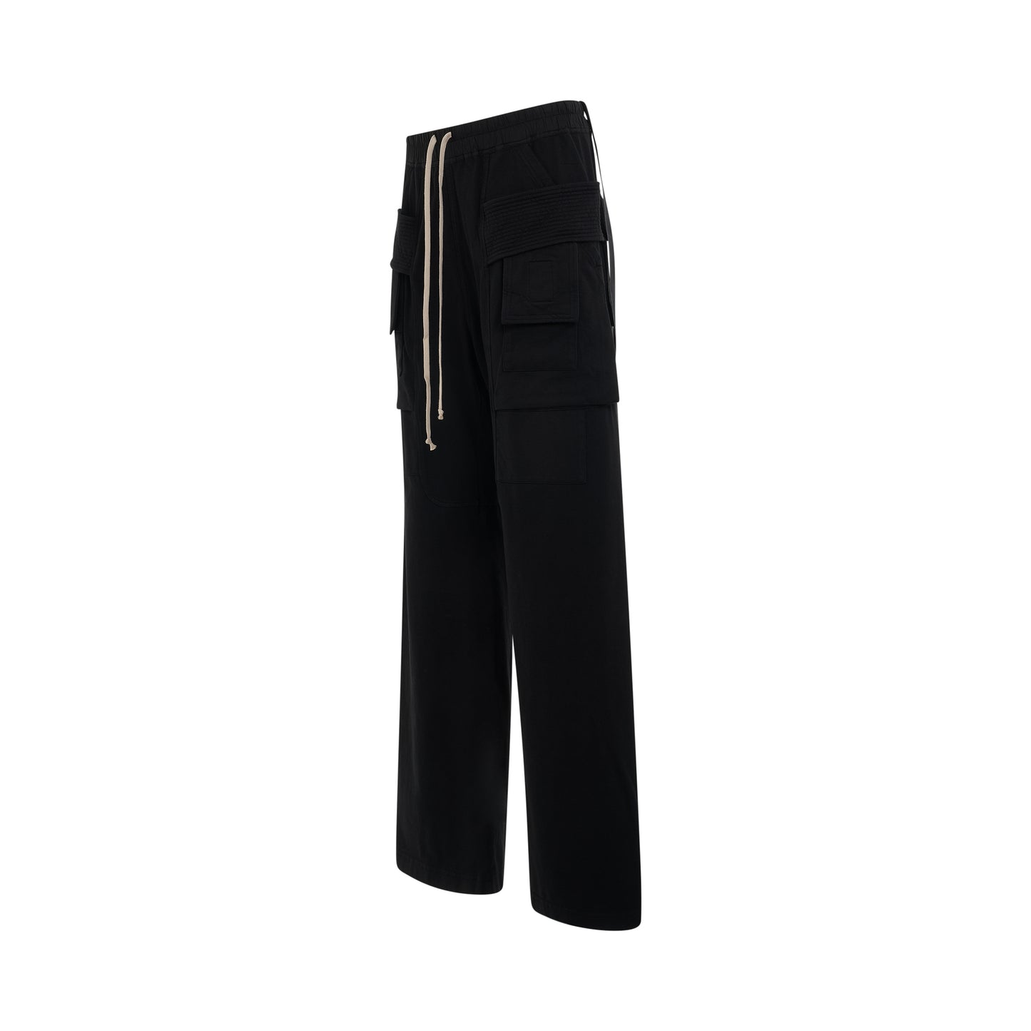 DRKSHDW Creatch Cargo Drawstring Knit Pants in Black