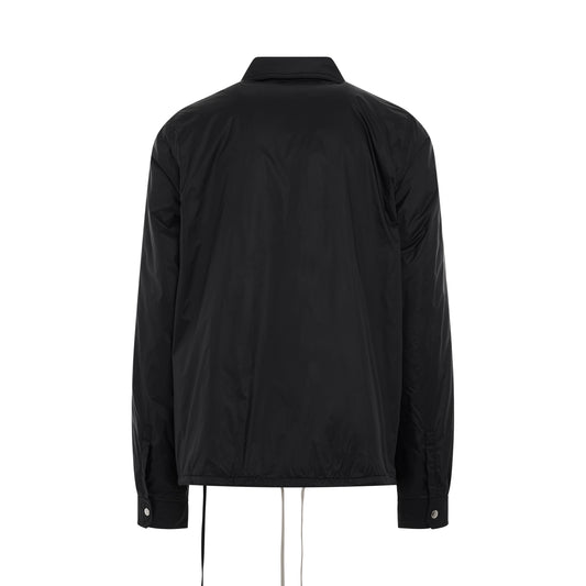 DRKSHDW Woven Snapfront Padded Jacket in Black