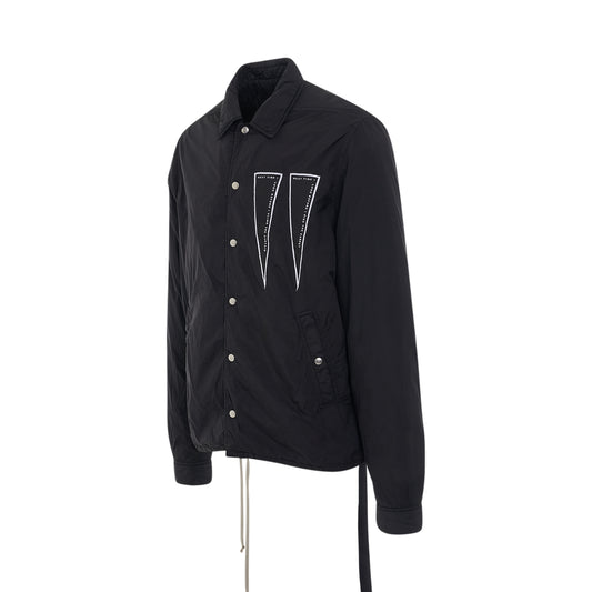 DRKSHDW Snapfront Woven Jacket in Black