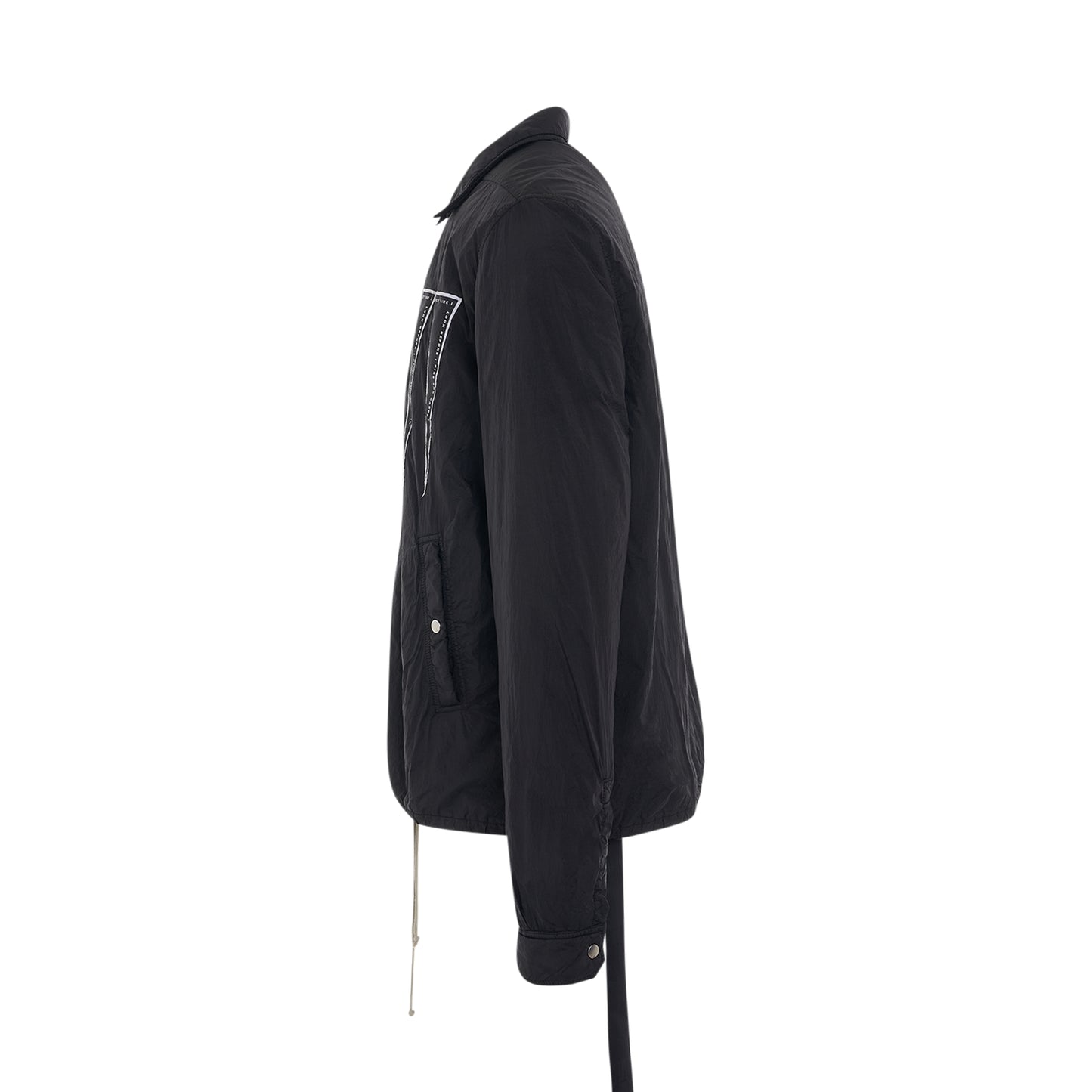 DRKSHDW Snapfront Woven Jacket in Black