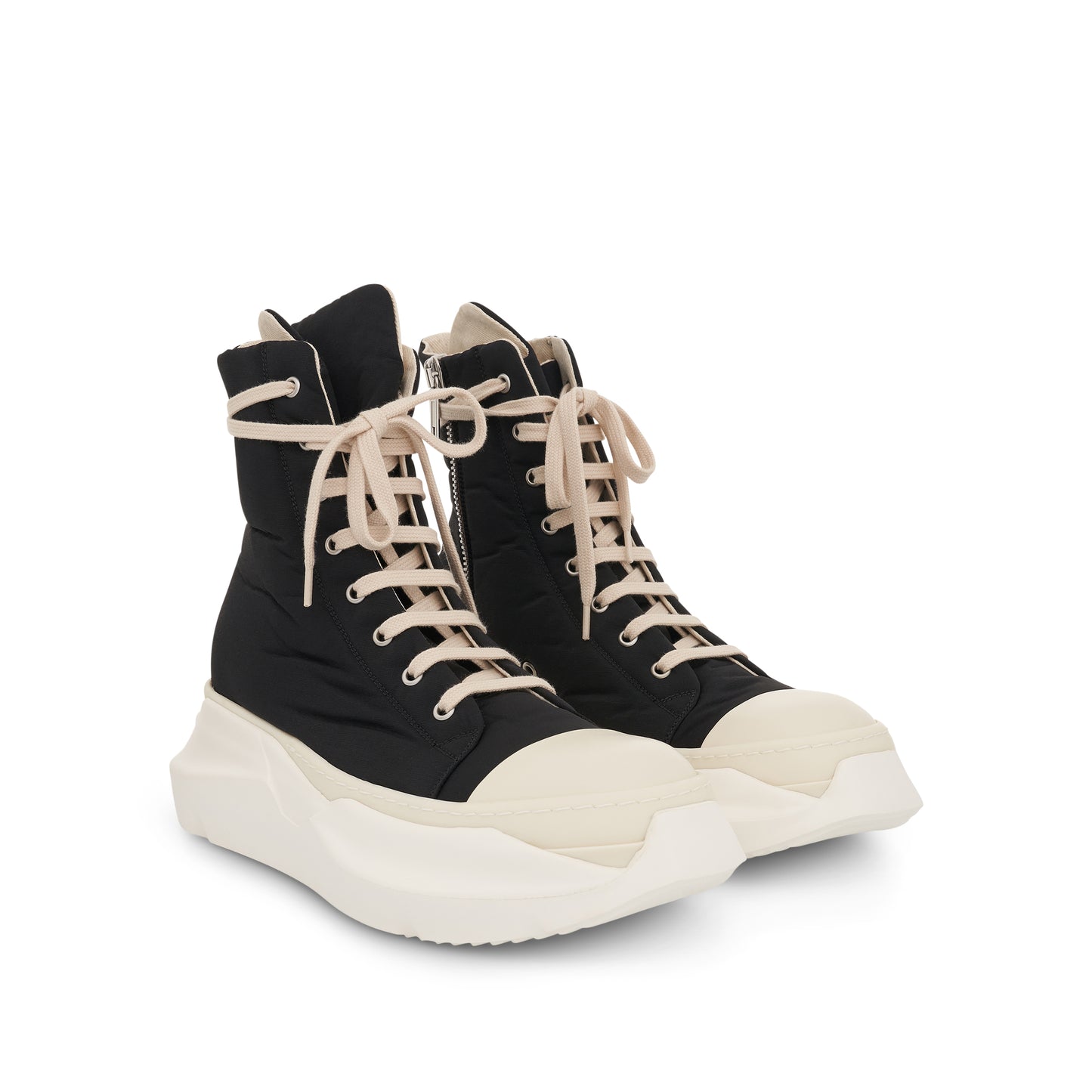 DRKSHDW Abstract Woven Sneakers in Black/Milk