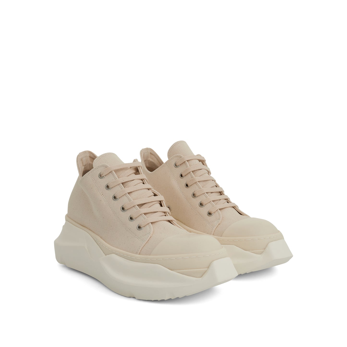 DRKSHDW Abstract Low Denim Sneakers in Natural/Milk