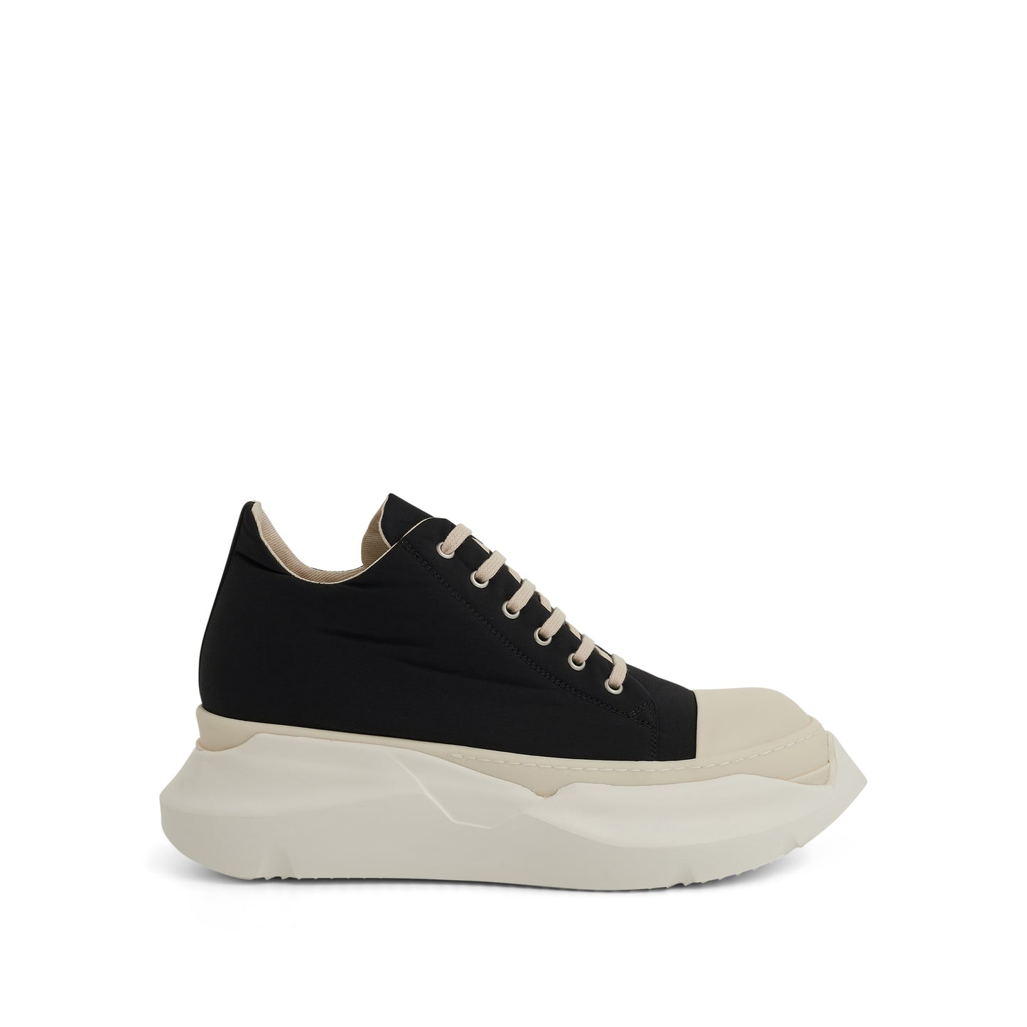 DRKSHDW Abstract Low Woven Sneakers in Black/Milk