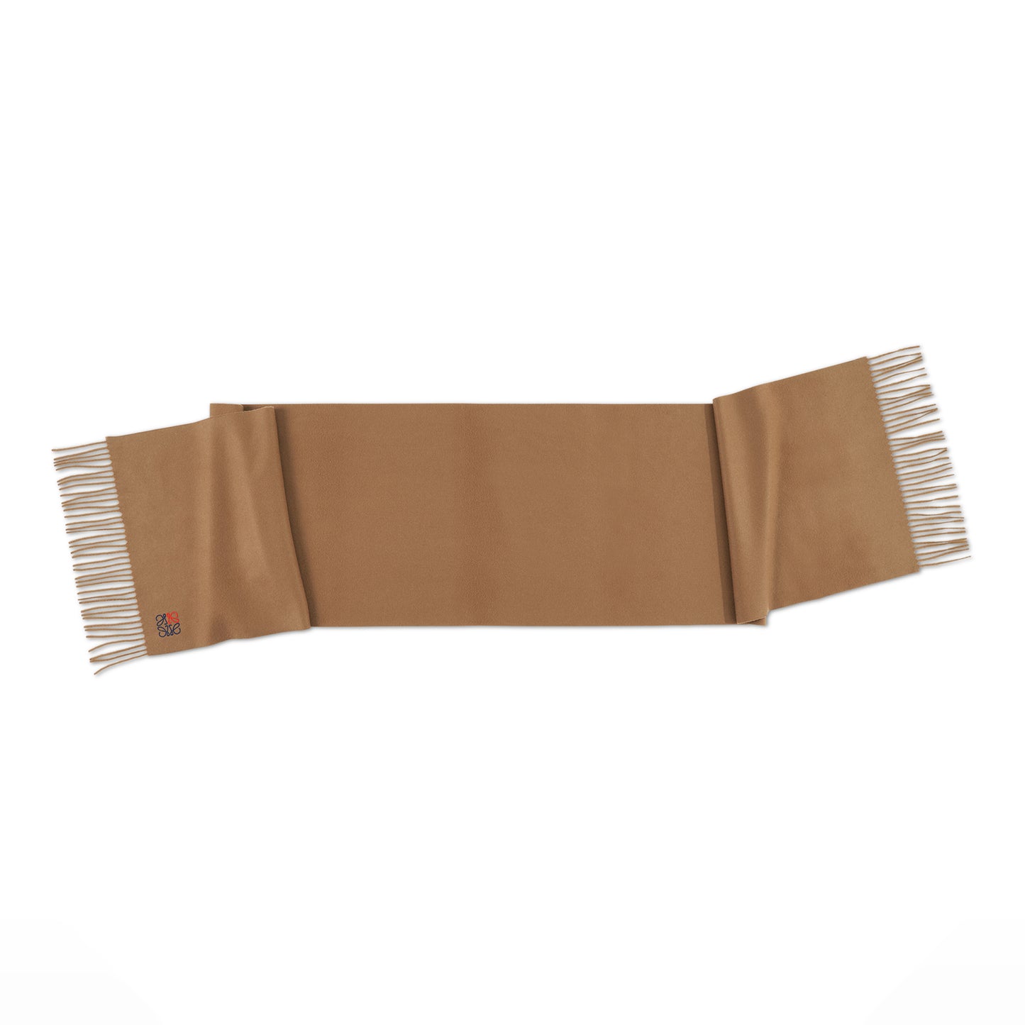 Cashmere Anagram Scarf in Camel