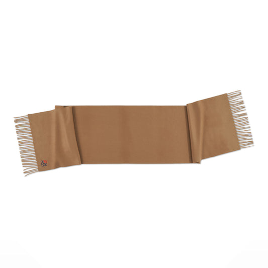 Cashmere Anagram Scarf in Camel