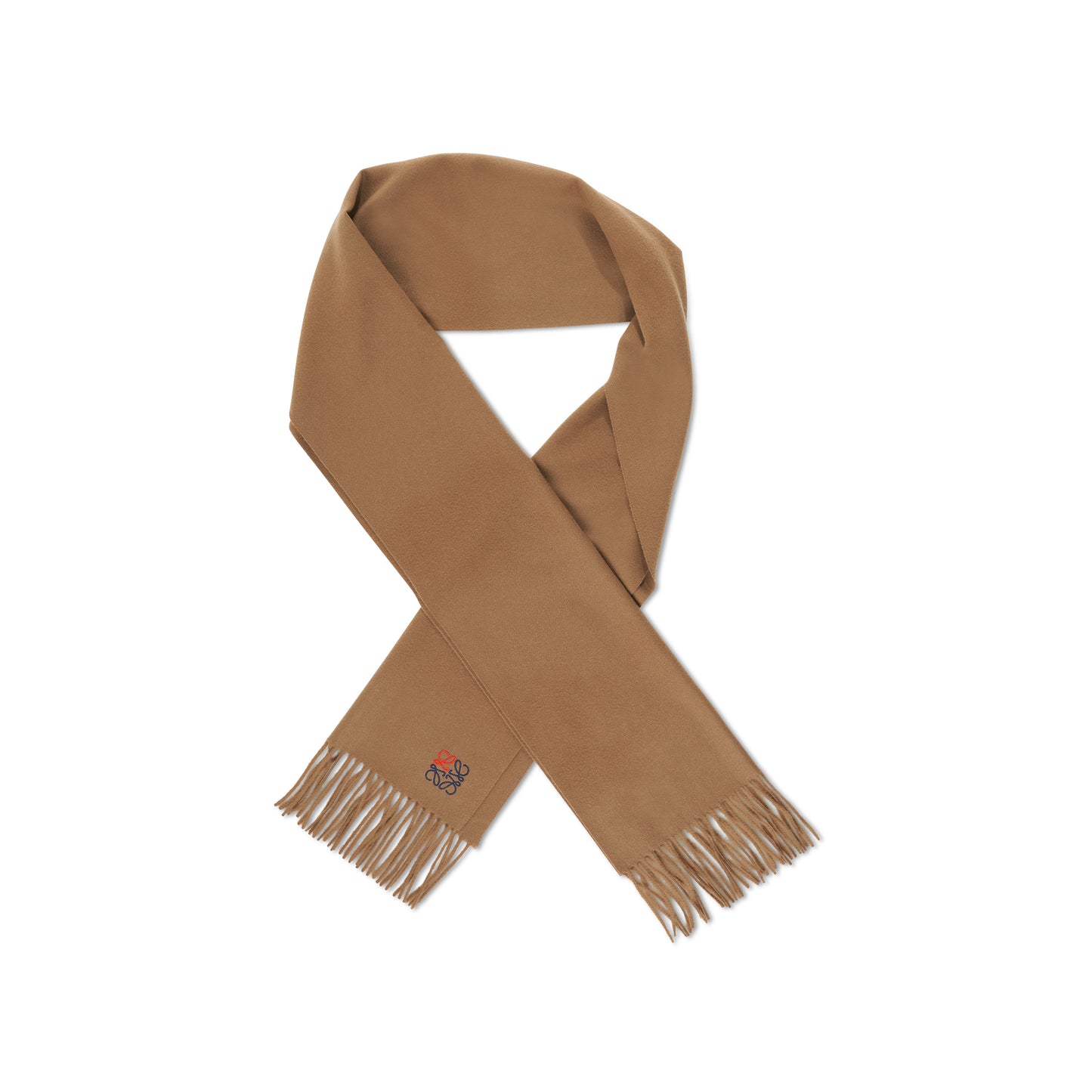Cashmere Anagram Scarf in Camel