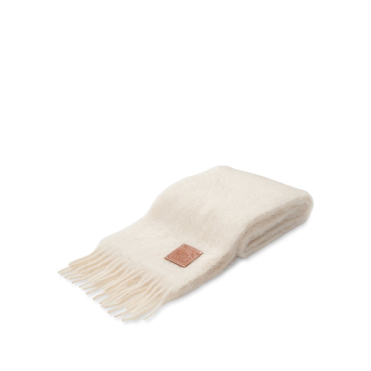 Mohair Scarf in White