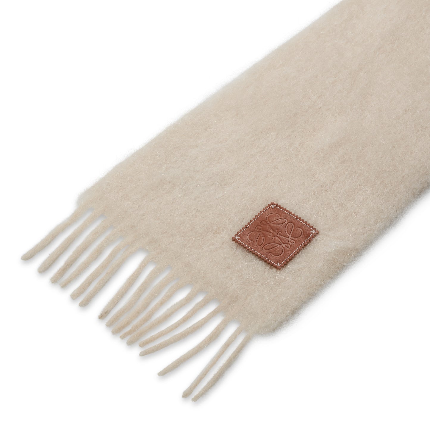 Mohair Scarf in White