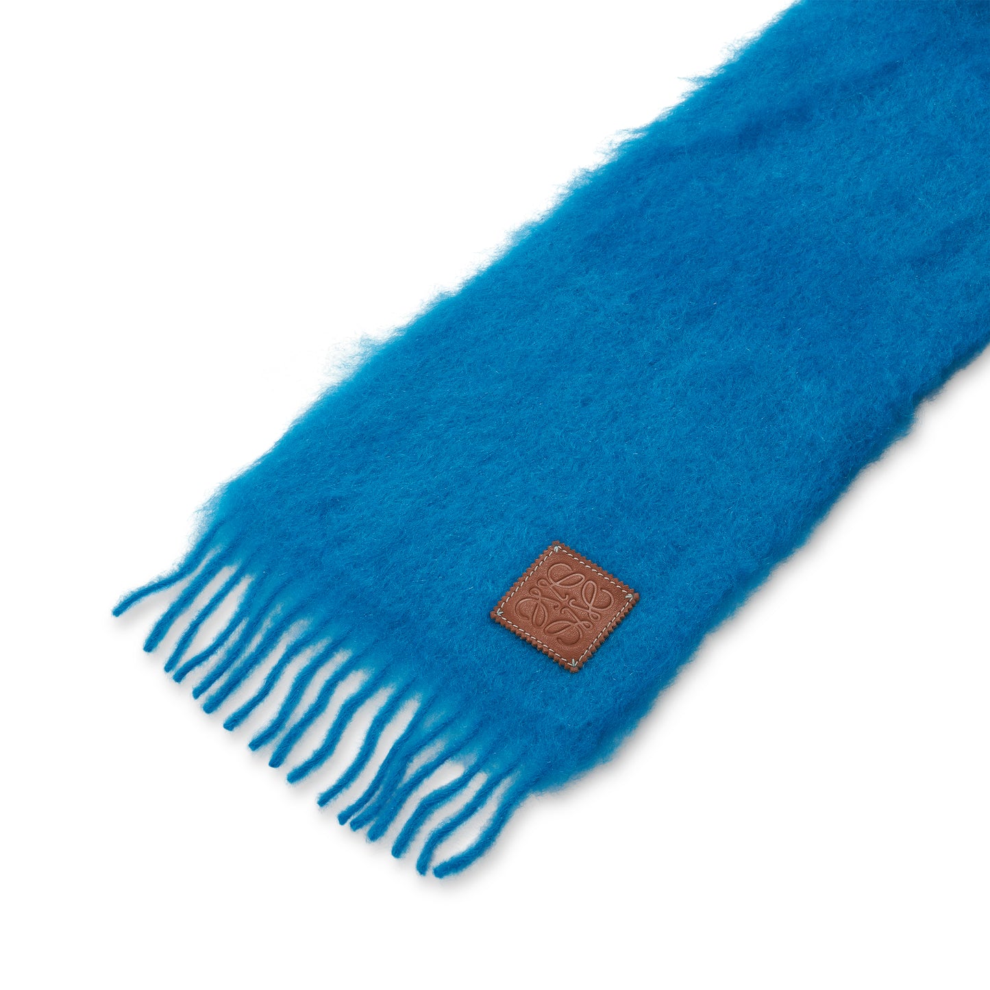Mohair Scarf in Electric Blue
