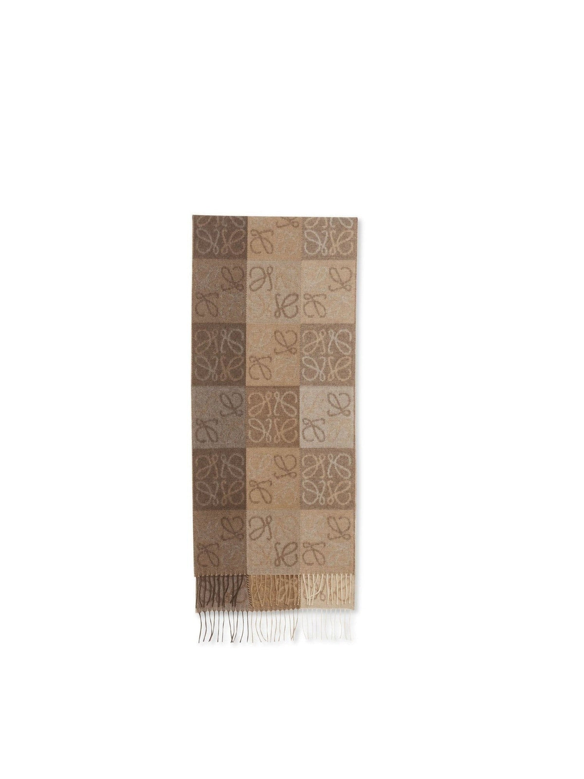 Loewe Anagram Wool Scarf in White