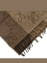 Loewe Anagram Wool Scarf in White