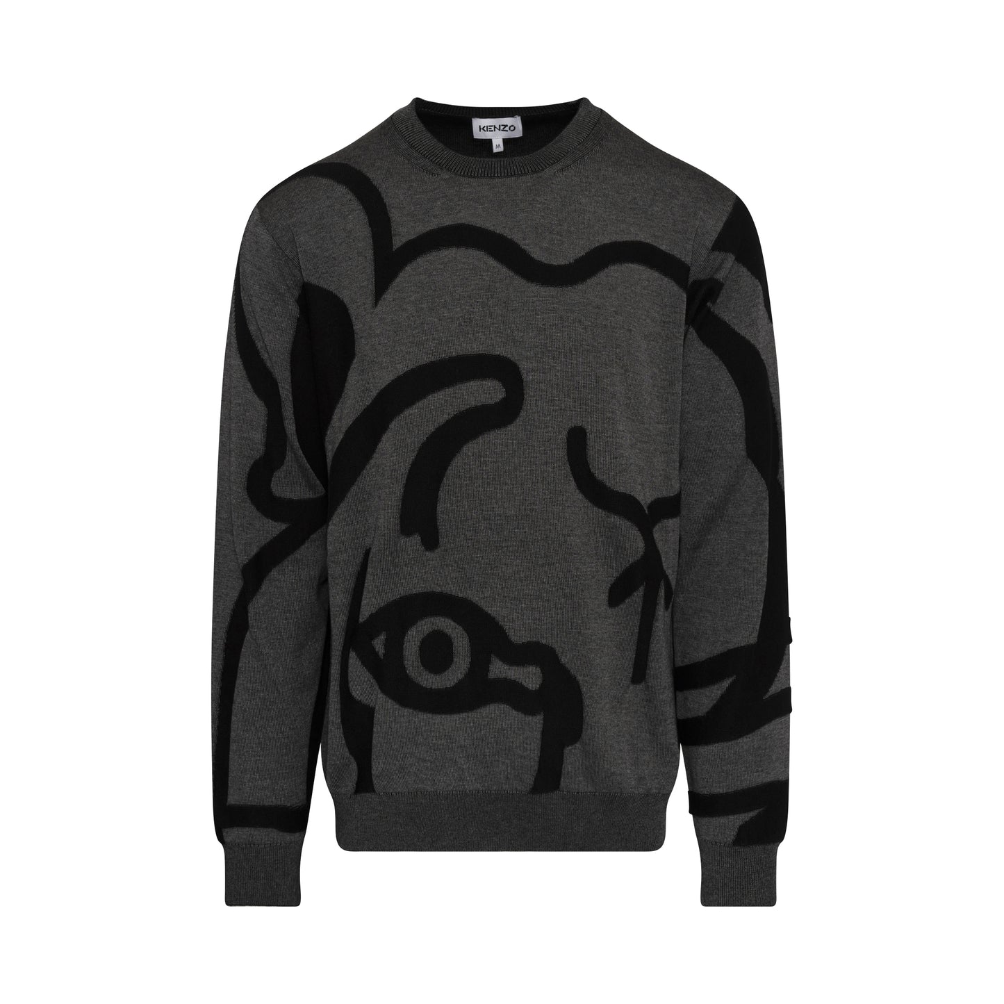 K-Tiger Abstract Knitwear in Anthracite